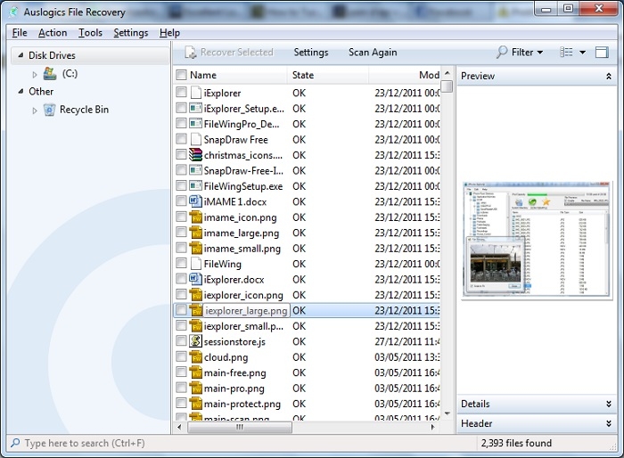 Auslogics File Recovery Pro 11.0.0.3 instal