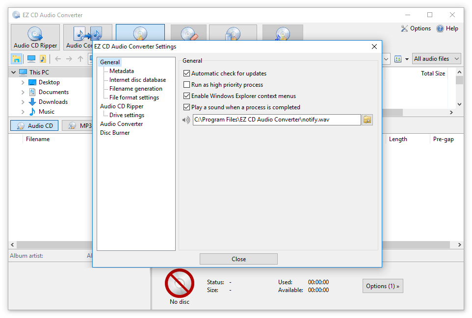 download the new version for windows EZ CD Audio Converter 11.0.3.1