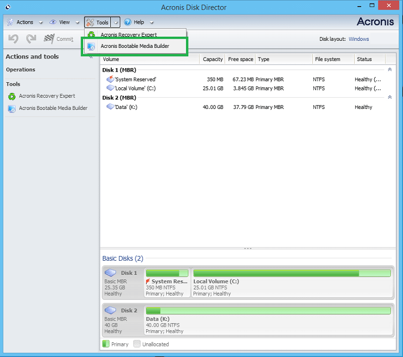 Программы типа acronis disk director