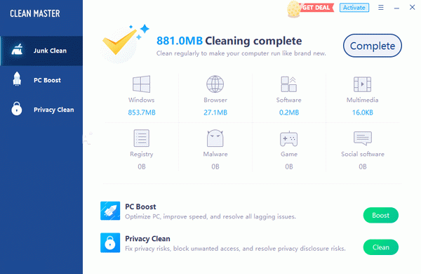 clean master for pc free license key