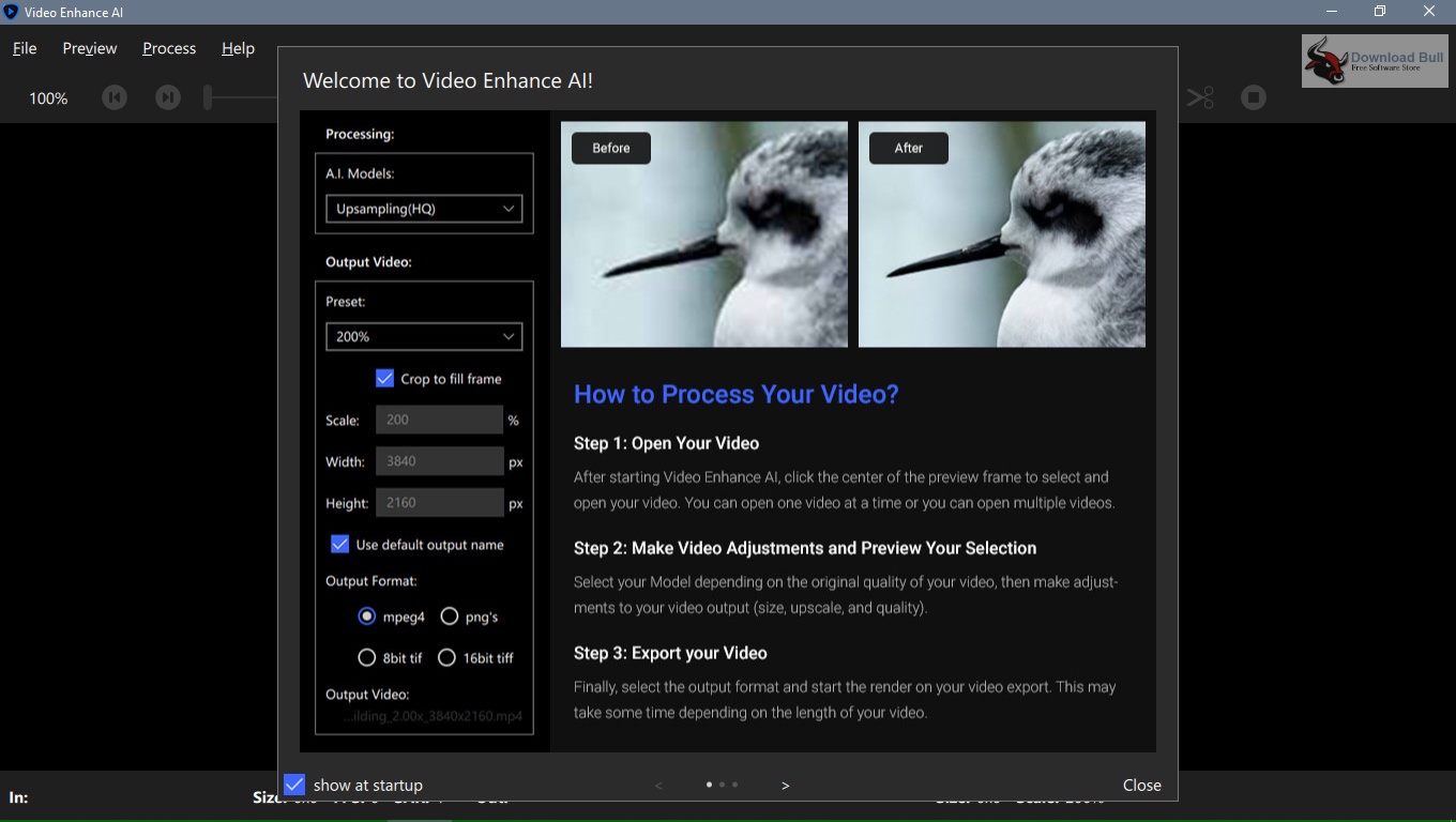 Topaz Video AI download the new version for windows