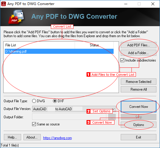 any pdf to dwg converter free